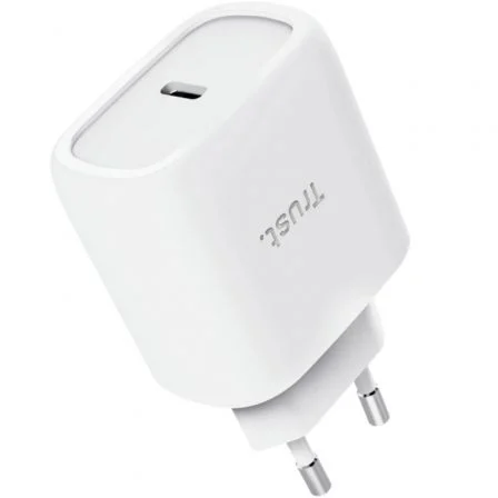 CARGADOR PARED/VIAJE USB-C 45W MAXO BLANCO TRUST